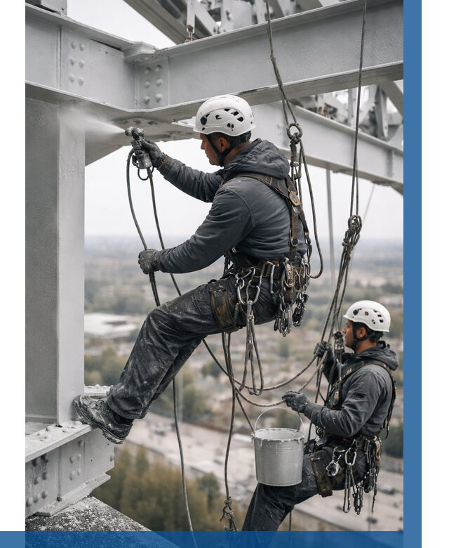 Покраска металлоконструкций на высоте в Воткинске 363 р |ВЫСОТНИК-Втк