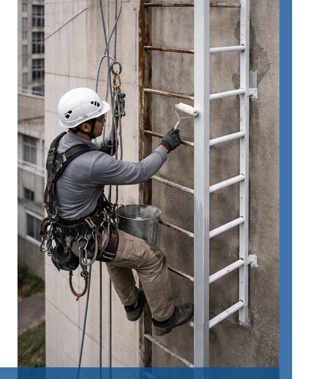 Покраска пожарных лестниц в Воткинске от 4662 р. | ВЫСОТНИК-Втк
