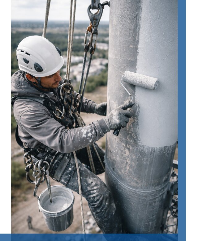 Покраска мачт связи под ключ в Воткинске от 881 р. | ВЫСОТНИК-Втк
