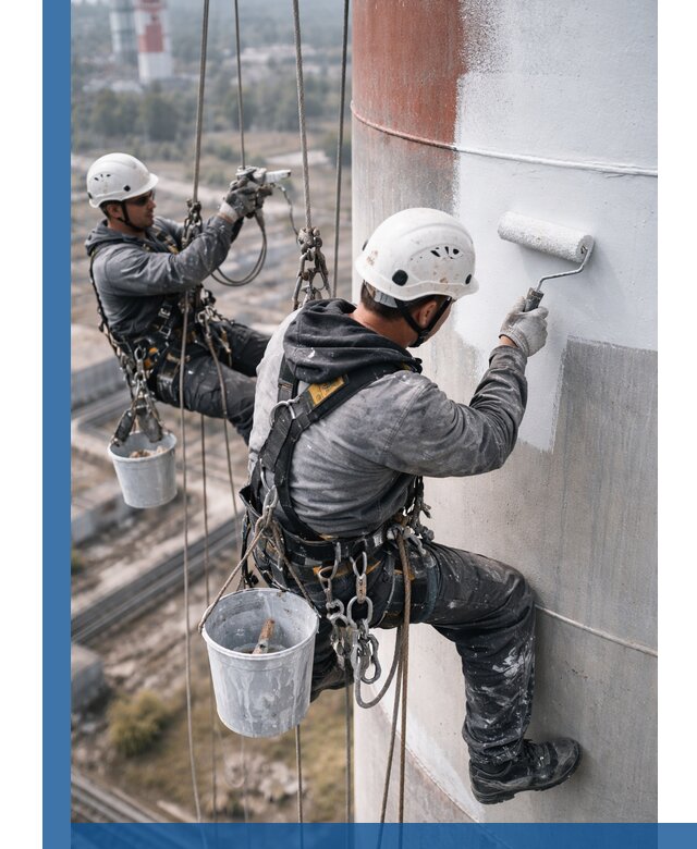 Покраска дымовых труб в Воткинске: антикоррозийная защита и восстановление