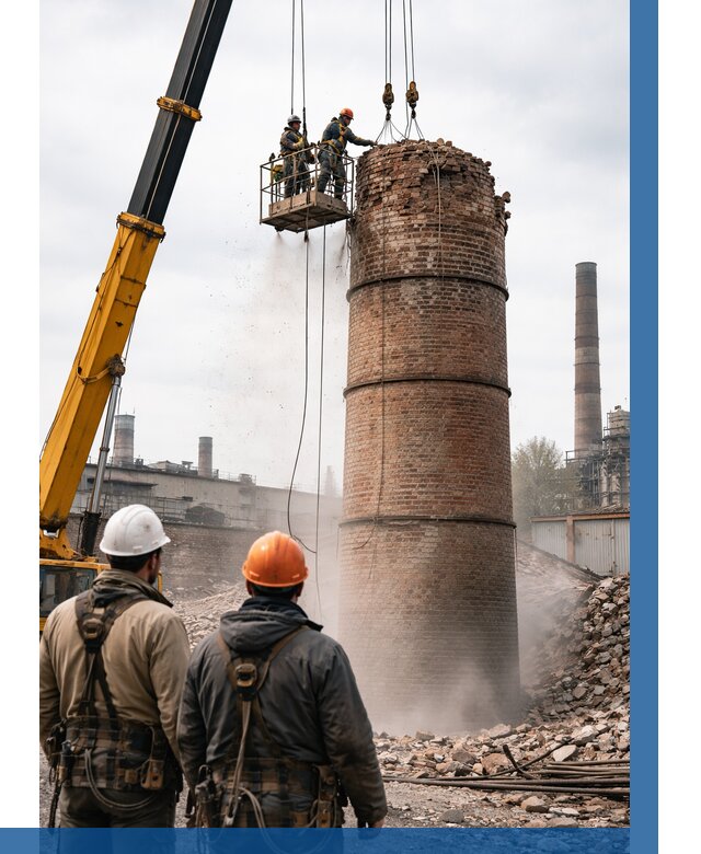 Демонтаж дымовой трубы в Воткинске от 93240 р. | ВЫСОТНИК-Втк, смета