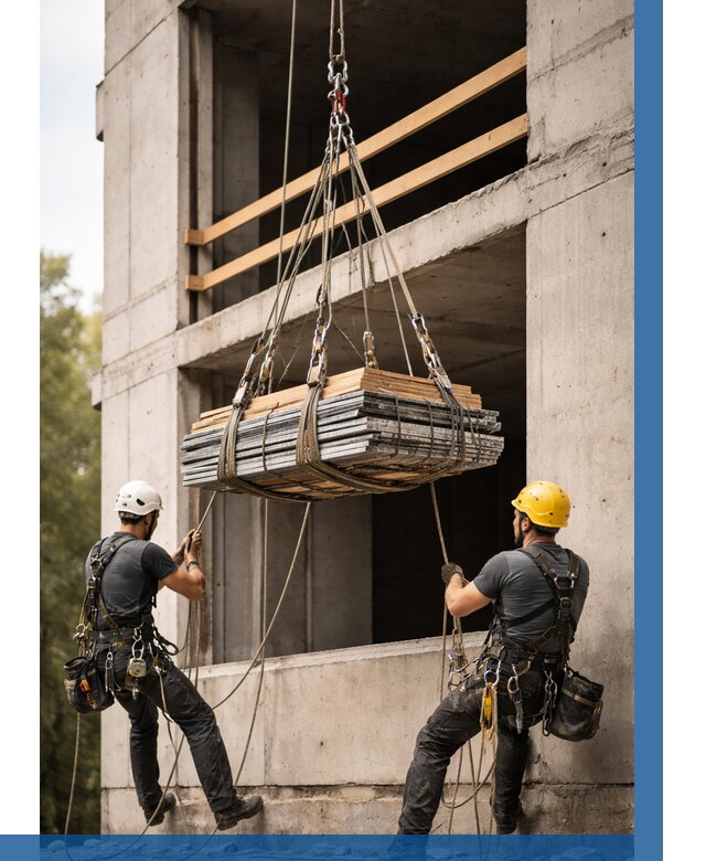 Подъем материала на этаж веревками в Воткинске от 1554 р. | ВЫСОТНИК-Втк