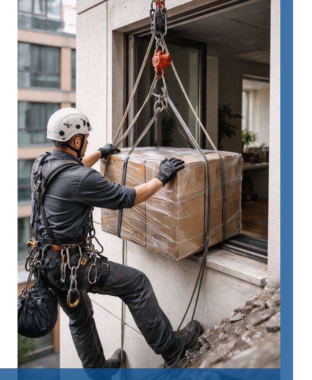 Подъем груза через окно в Воткинске от 4662 р. | ВЫСОТНИК-Втк