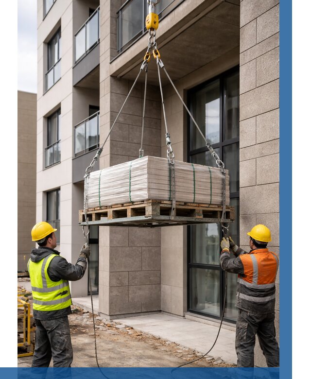 Подъем керамогранита на этаж в Воткинске от 3626 р. | ВЫСОТНИК-Втк