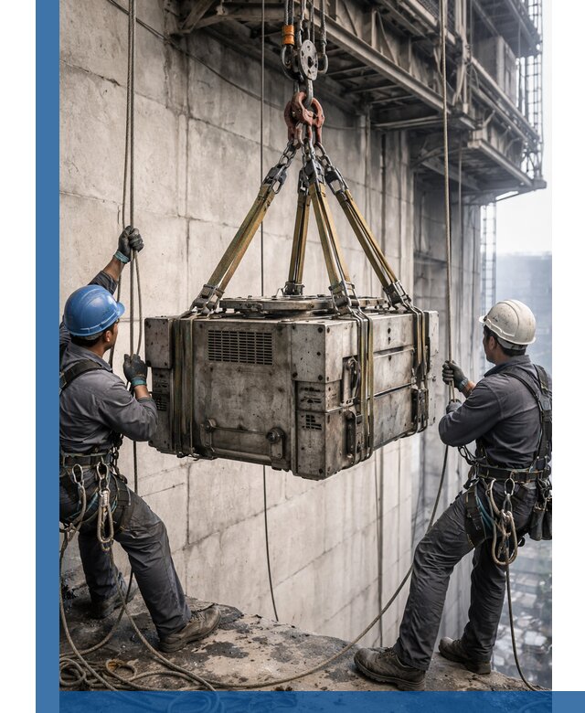 Такелажные работы на высоте, подъем и монтаж грузов в Воткинске