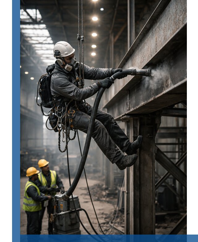 Обеспыливание конструкций в цехах промышленного производства в Воткинске