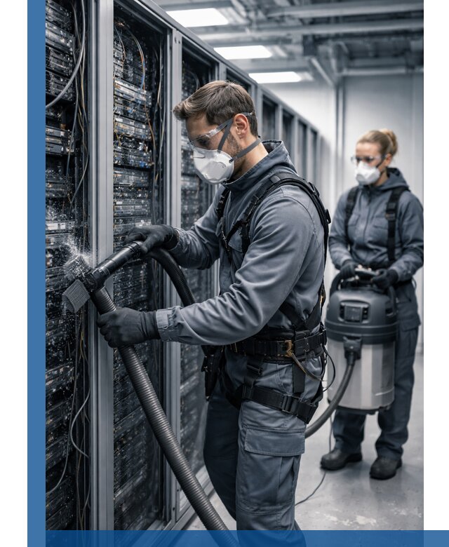 Обеспыливание серверной комнаты в Воткинске, профессиональная очистка